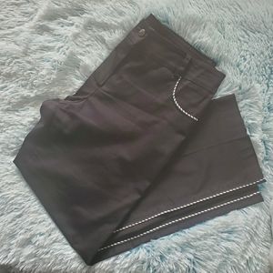 Black pants with side detailing SZ M